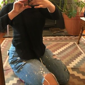 Layered J Crew work shirt